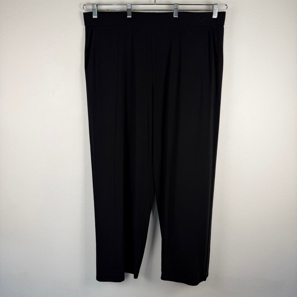 Eileen Fisher Lyocell Stretch Jersey Straight Pull-On Pants Women's 3X - Picture 3 of 10